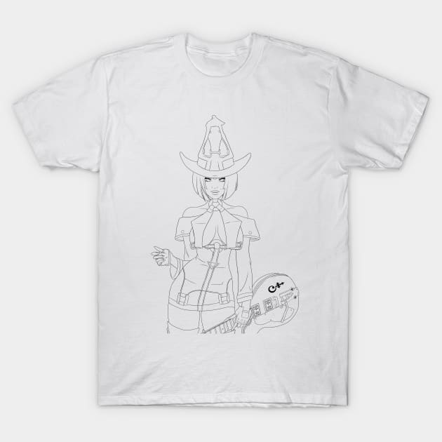 I-No line art T-Shirt by RFillustrations